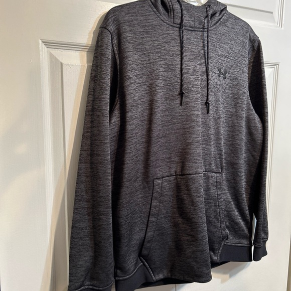 Under Armour Men's Pullover Sweater Hoodie Jacket Size L Large Gray ColdGear - Picture 2 of 8